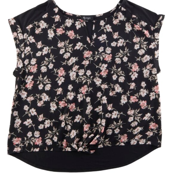 Lilly Morgan Floral Print with Black Top Plus Size 2X (SKU: 30W) - Picture 6 of 6